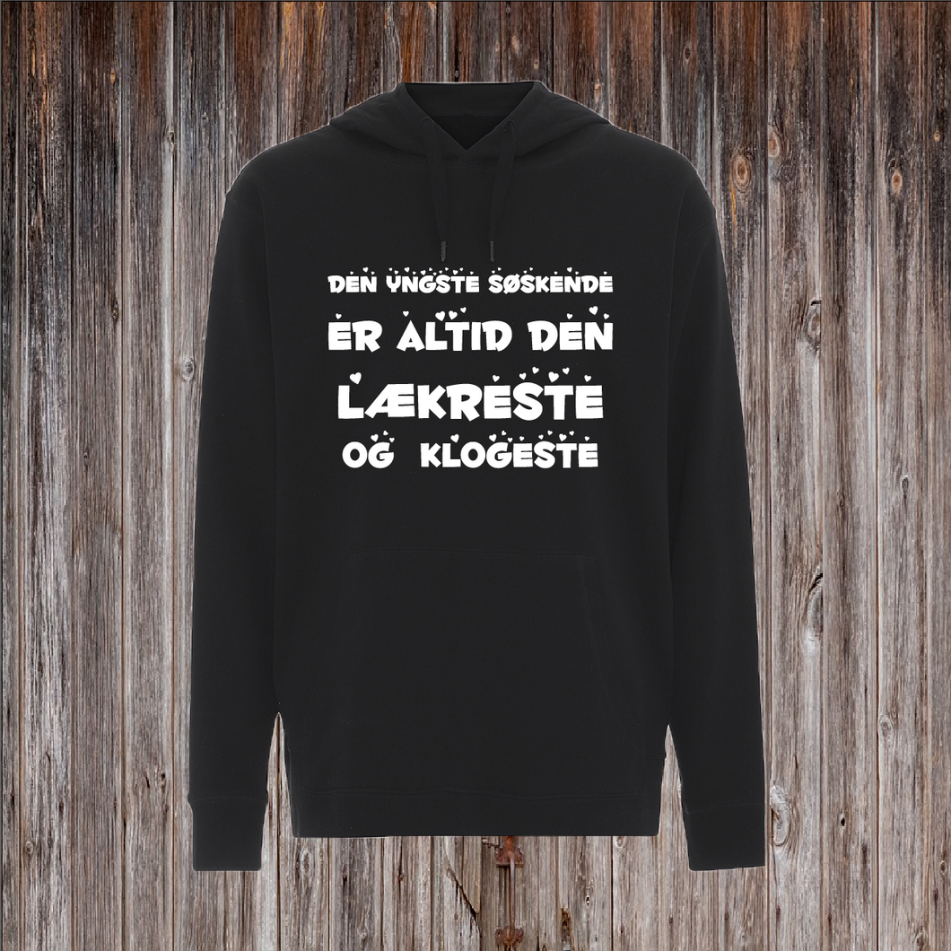 DEN YNGSTE SØSKENDE ER ALTID DEN LÆKRESTE OG KLOGESTE.