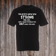 Indlæs billede til gallerivisning YOU NEVER KNOW HOW STRONG YOU ARE
